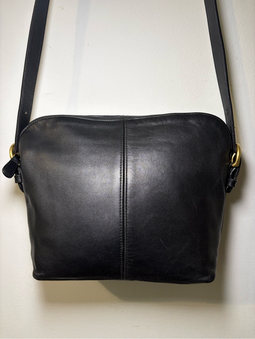 Vintage Coach Long Strap Leather Handbag #336 Excellent Condition